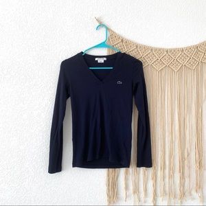 Lacoste V Neck Tee